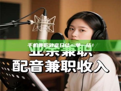 自贡手机兼职致富日结一单一结！