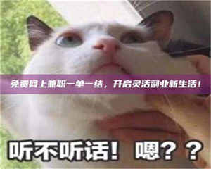 自贡免费网上兼职一单一结，开启灵活副业新生活！ 第1张