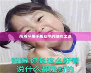 自贡探索苹果手机软件的赚钱之道 第1张