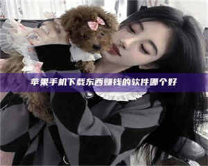 自贡苹果手机下载东西赚钱的软件哪个好 第1张